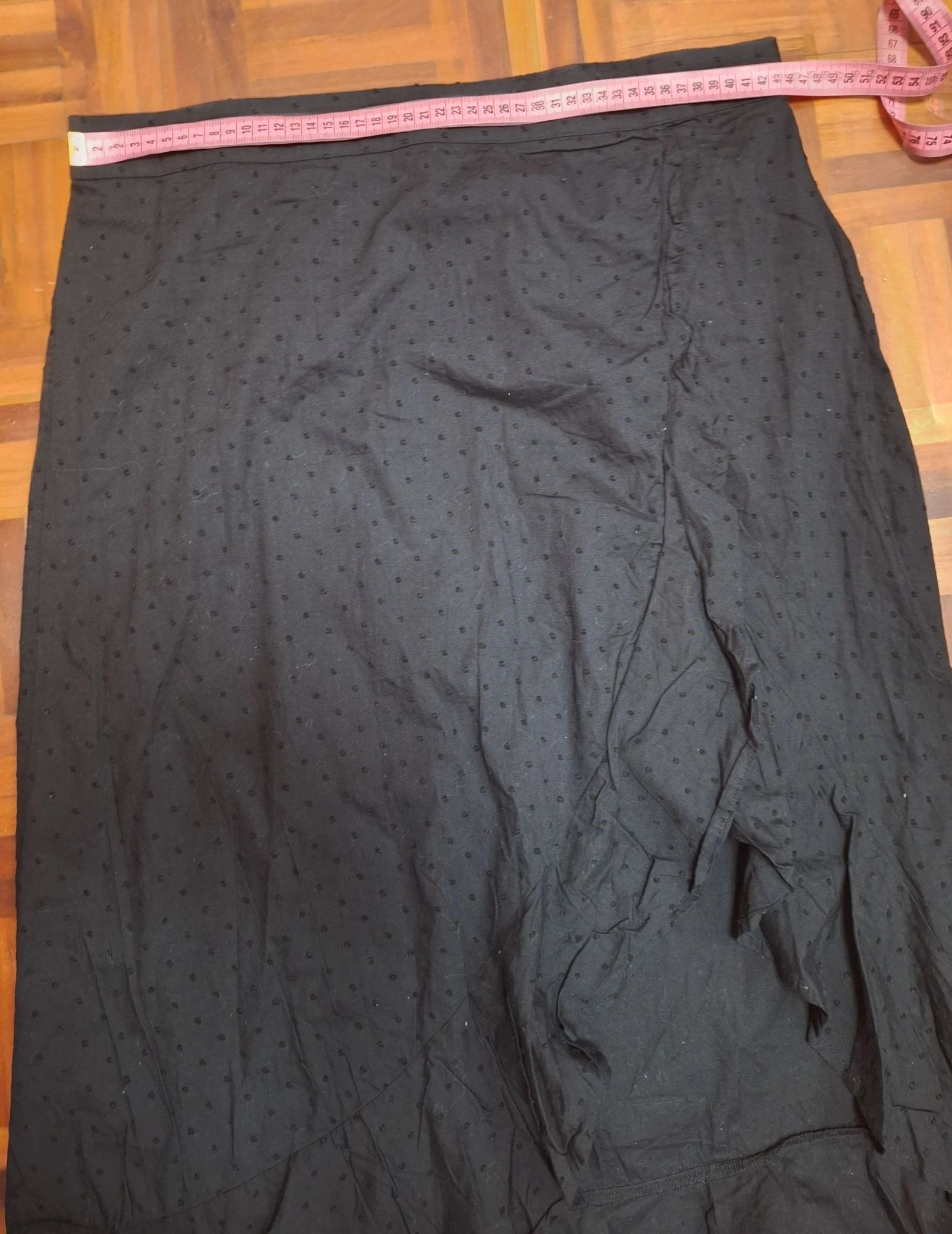 WE black crisscross effect skirt 100% cotton size XL – photo 5